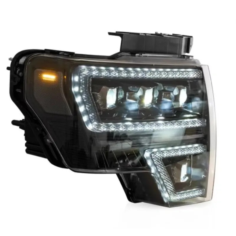 Car LED Lights Front Lamps Headlights Assembly for  F150 2009-2014 DRL Start-up Animation Running Light